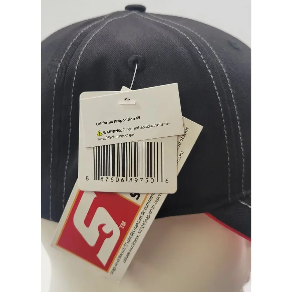 N) Snap-On Tools Choko Authentics Snap Back Black Red Promo Peak Cap Hat